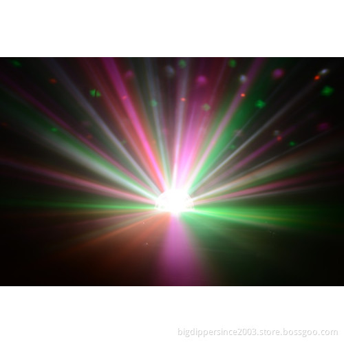 Crystal magic ball with 6 rings 6*3W for Bars disco hall for mobile dj gigs Xmas birthday party bar club and musical live show